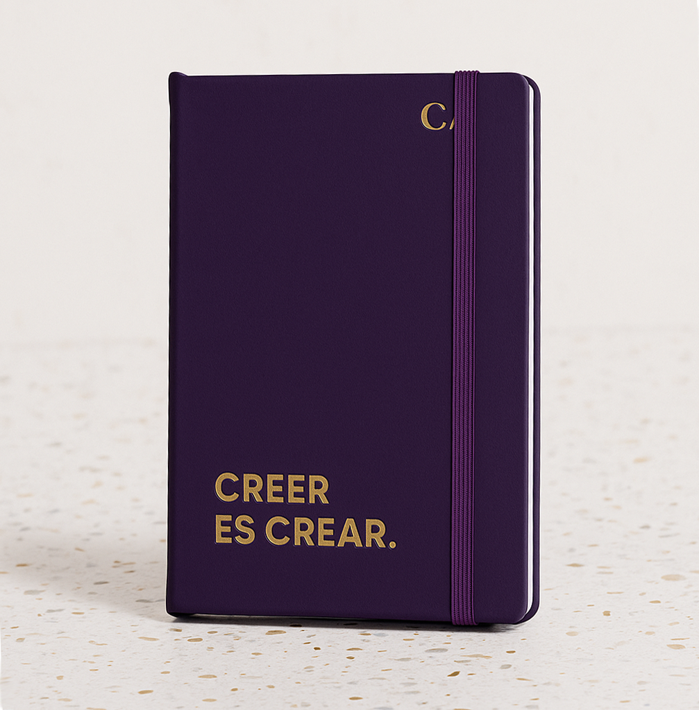 Libreta Premium hardcover vinipiel morado
