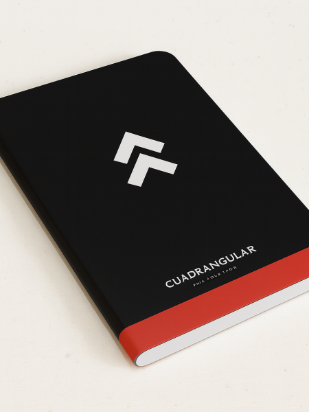 Libretas cocida portada a color terminado suave y esquinas redondeadas