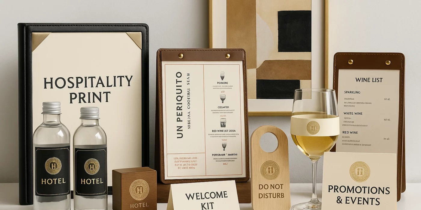 Servicio de impresión premium para hoteles y restaurantes