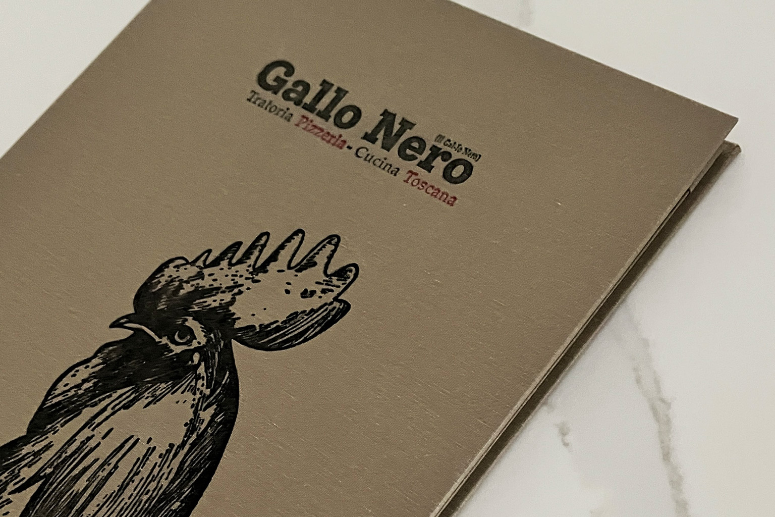 portamenu gallo nero