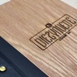 portamenu madera y piel