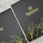 signature menu cover