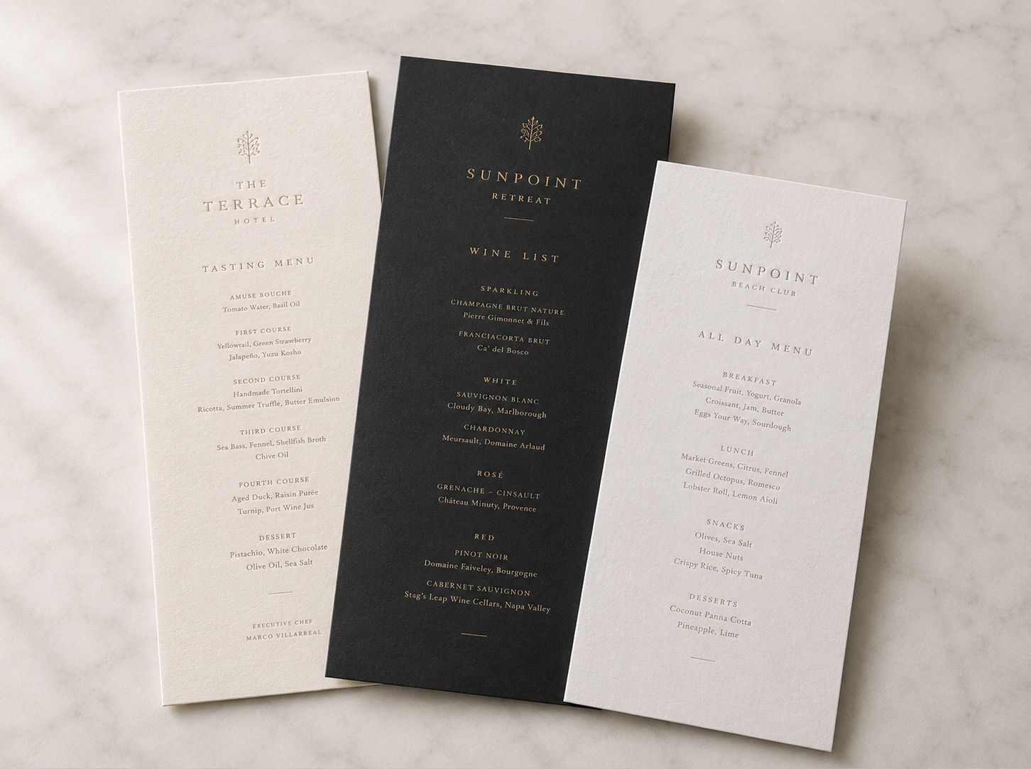 menu impresion